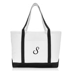 DALIX Premium Women's Tote Bags Large Tote Bag Personalized Gifts Black S