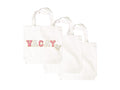 (3 pack) Hello Hobby, Large White Canvas Open Tote Bag with Straps, 13.5” x 13.5” x 3.5”, 3 pack