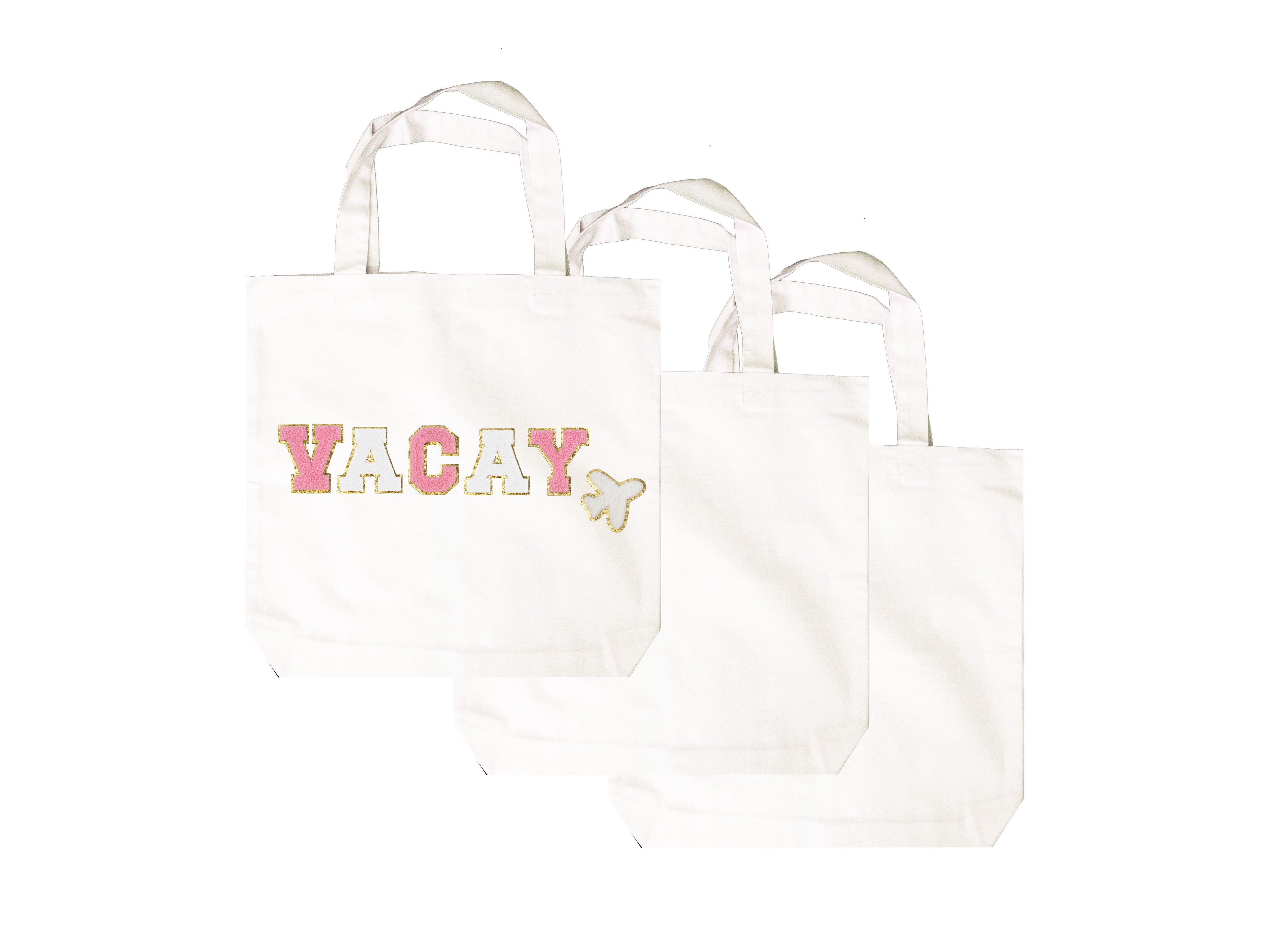 (3 pack) Hello Hobby, Large White Canvas Open Tote Bag with Straps, 13.5” x 13.5” x 3.5”, 3 pack