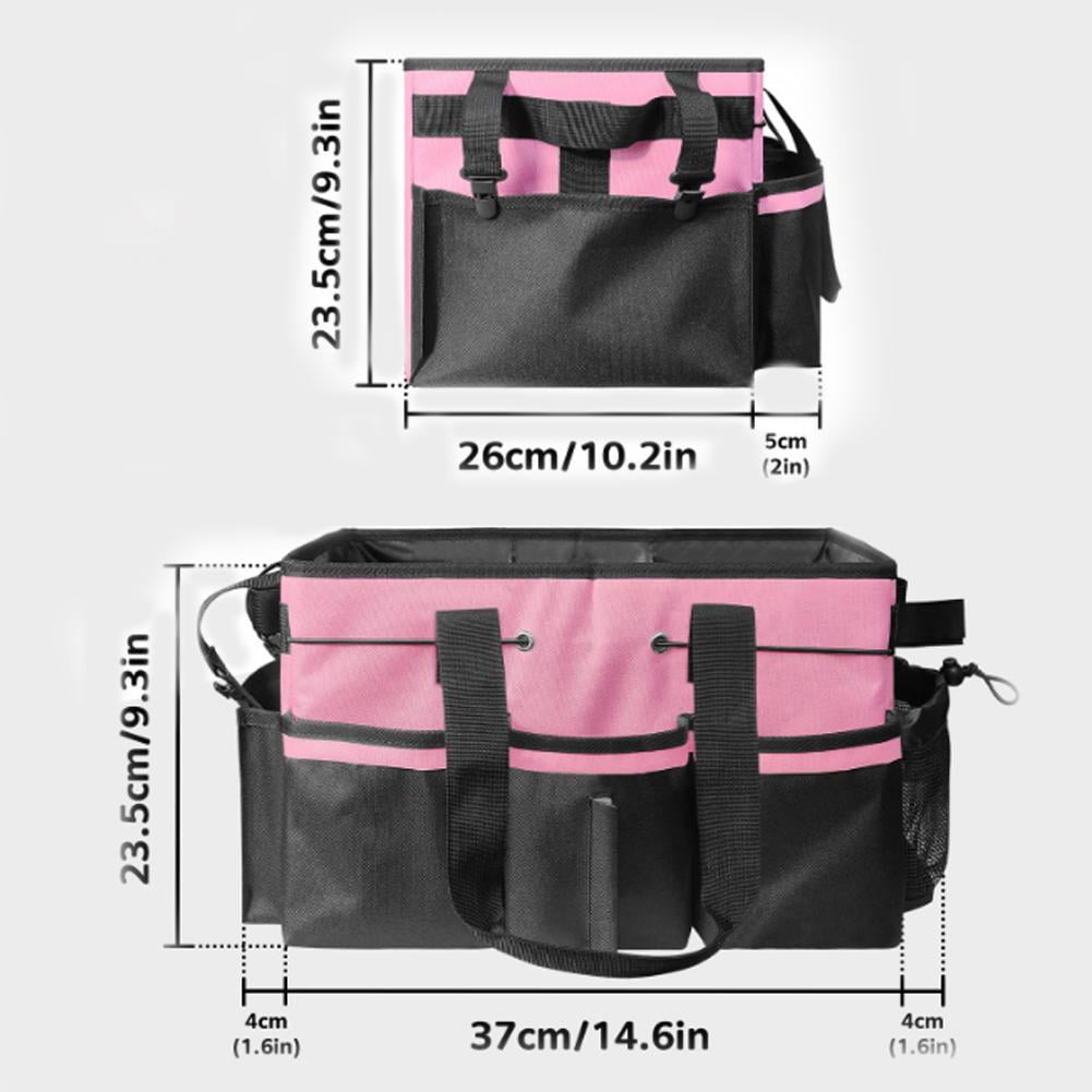 IFRINID Multi-Pocket Tool Organizer Bag, Waterproof 600D Oxford Fabric Tool Storage Tote with Adjustable Dividers and Shoulder Strap