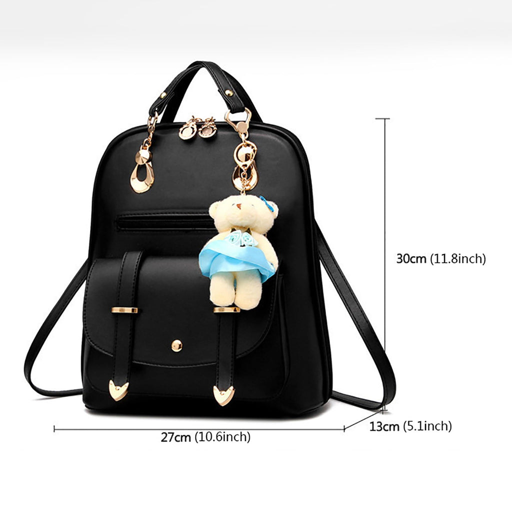 MUSOIE Backpack Purse for Women Fashion Ladies PU Leather Convertible Travel Shoulder Bags Handbag