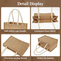 10Pcs Burlap Tote Bags Mini Burlap Beach Bags with Handles Portable Jute Tote Bag Reusable Burlap Bag Multipurpose Burlap Hand Bags for Shopping Trips Beach Tours School Outdoor