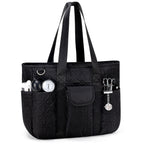 Canvas Tote Bag for Women With Pockets, Kabaqoo Work Crossbody Everyday Satchel, Purses Shoulder Tote Bag