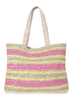No Boundaries Women's Lemon Beach Tote Bag, Pink Lemon