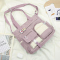 Crossbody Cute Bag for Teens Kawaii Messenger Purse Nylon  Tote Bags