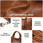 GAEKEAO Hobo Bags for Women Handbags Soft Top-handle Purse Leather Large Shoulder Bag Crossbody Travel Satchel