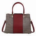 Aidrani Fashion cowhide plaid bag 2024 new large capacity leather women's handbag carrying middle-aged mother bag