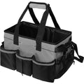 IFRINID Multi-Pocket Tool Organizer Bag, Waterproof 600D Oxford Fabric Tool Storage Tote with Adjustable Dividers and Shoulder Strap