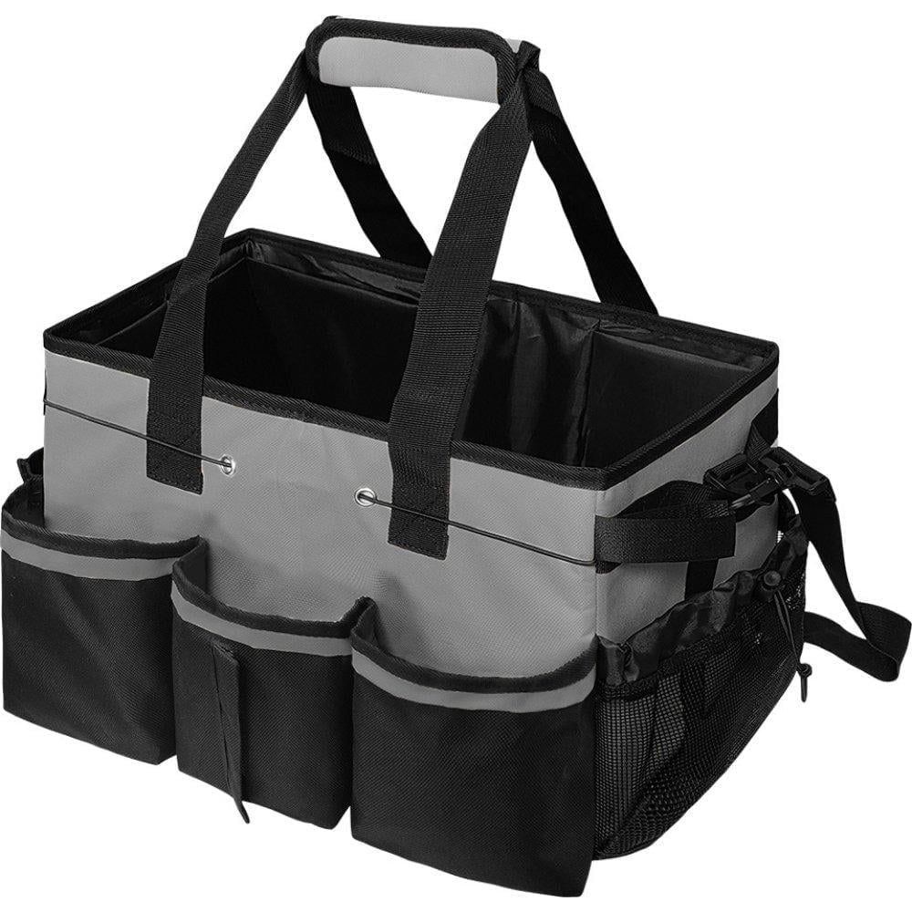 IFRINID Multi-Pocket Tool Organizer Bag, Waterproof 600D Oxford Fabric Tool Storage Tote with Adjustable Dividers and Shoulder Strap