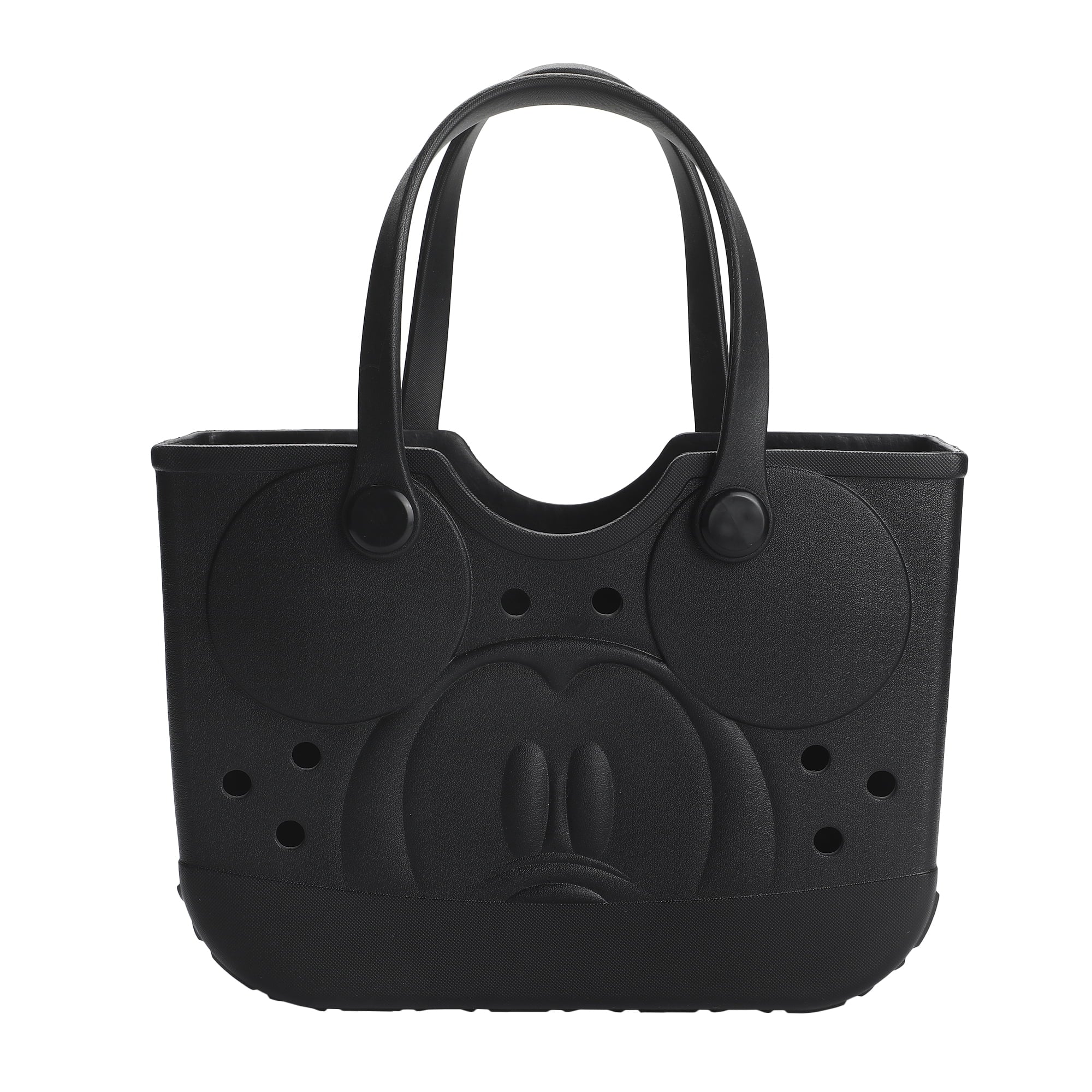 Disney Mickey Mouse 3D Face Black 12.75” Adult Mini EVA Molded Tote Bag