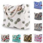 Extra Large Waterproof Canvas Beach Bag With 4 Inner Pockets Personalized Tote Bag Travel Handbag for Women Beach Travel Gym Swim Holiday Short Trip Weekend Getaway Overnight Gift for Friend Women