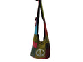 JUPA Place Patchwork Shoulder Crossbody Hippie Bag - Colorful Cotton Messenger Sling Bohemian Boho Bag - Shoulder Beach Bag Bohemian Purse