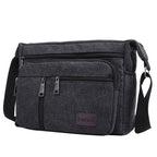 MUSOIE Men Large Vintage Crossbody Canvas Messenger Shoulder Bag Hiking Military Travel Satchel