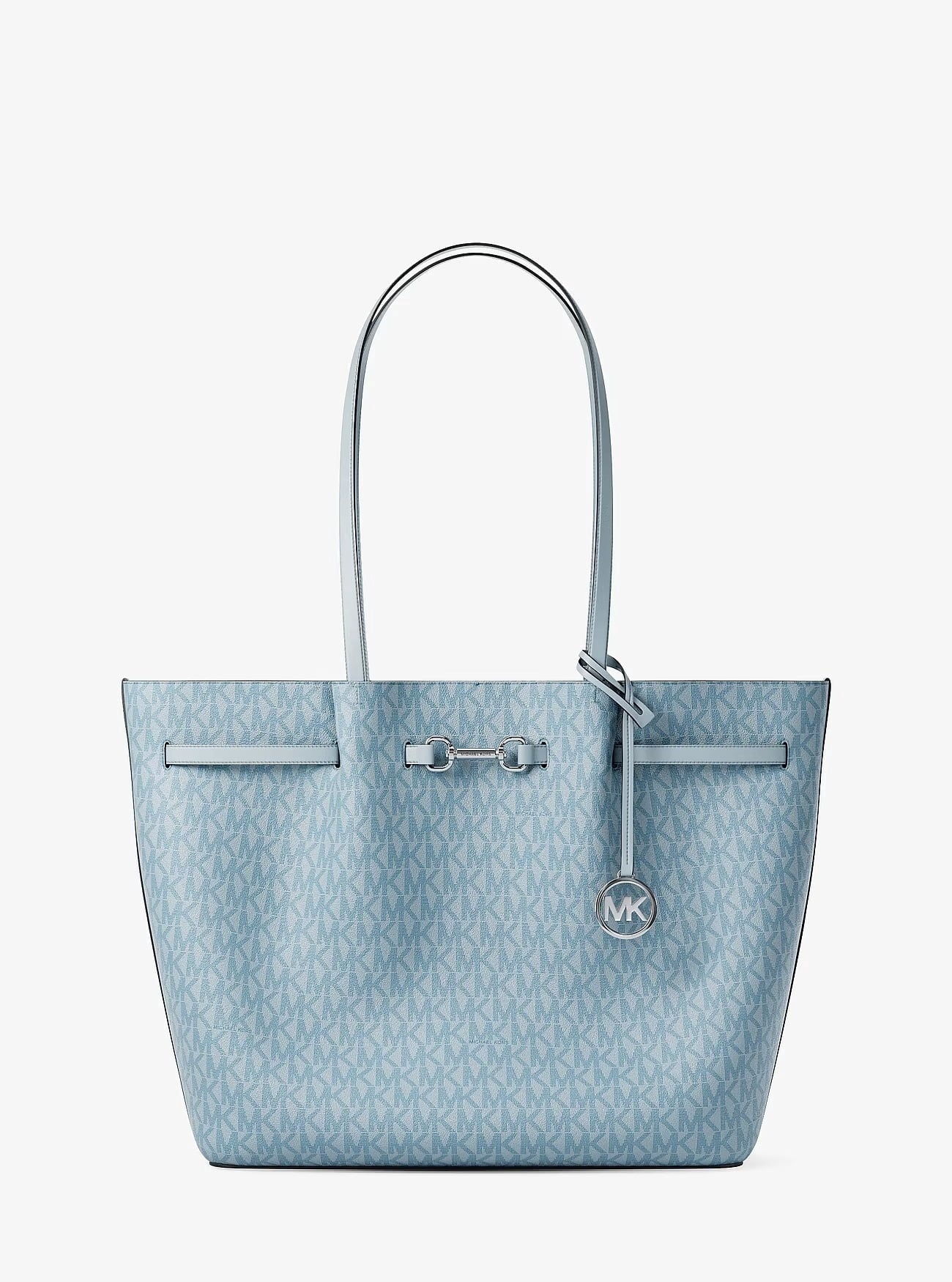 Michael Kors Carson Large Signature Logo Tote Bag - Pale Ocean