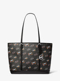 Michael Kors  Jet Set Large Printed Signature Logo Tote Bag -Black
