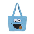 Sesame Street Cookie Monster Fuzzy Tote Bag