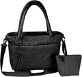 Tote Bag for Women, Lightweight Puffy Tote Bag with Compartments Shoulder Bag Handbag for Travel, Work, Gym | Lightweight, Puffy, Quilted, for Travel, Work