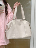 Vintage Large Capacity Ladies Messenger Bag Simple Women's Travel Shoulder Bags Soft PU Leather Female Handbags Big Tote Purse
