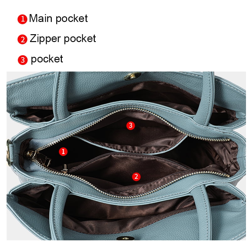 Genuine leather, large capacity, handbag with woven flower design on the armhole, detachable shoulder strap, wallet, storage bag