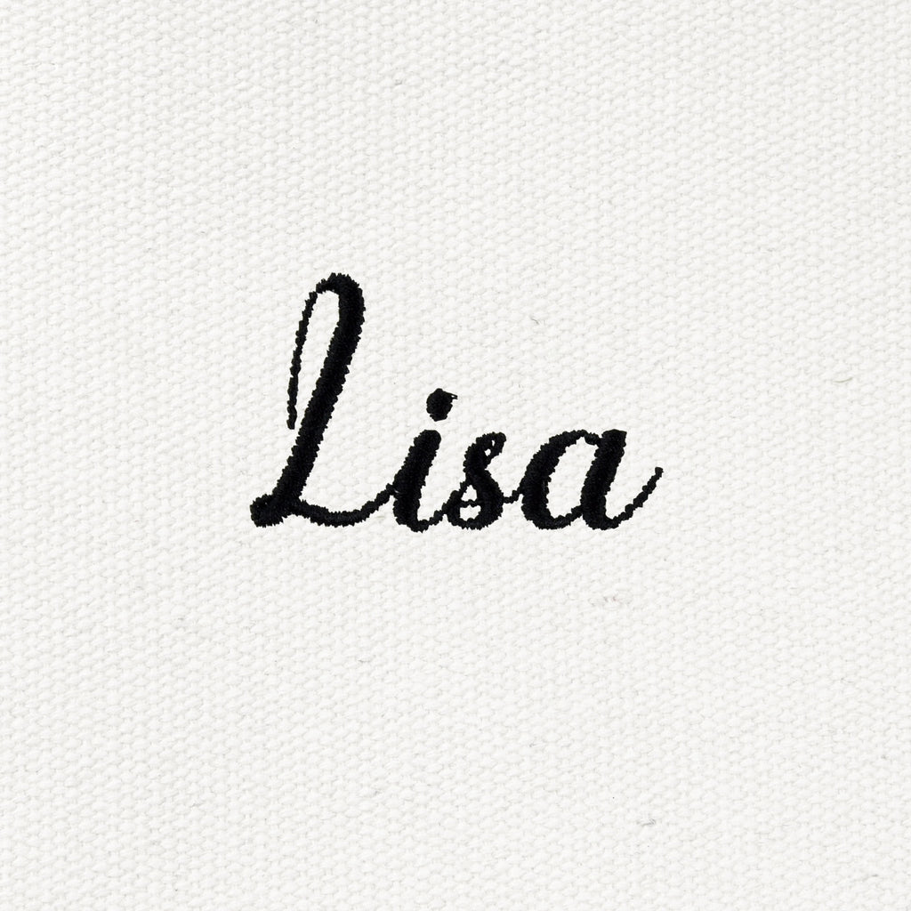 DALIX Womens Custom Monogrammed Names Premium Embroidered Tote Bag Abigail Lisa