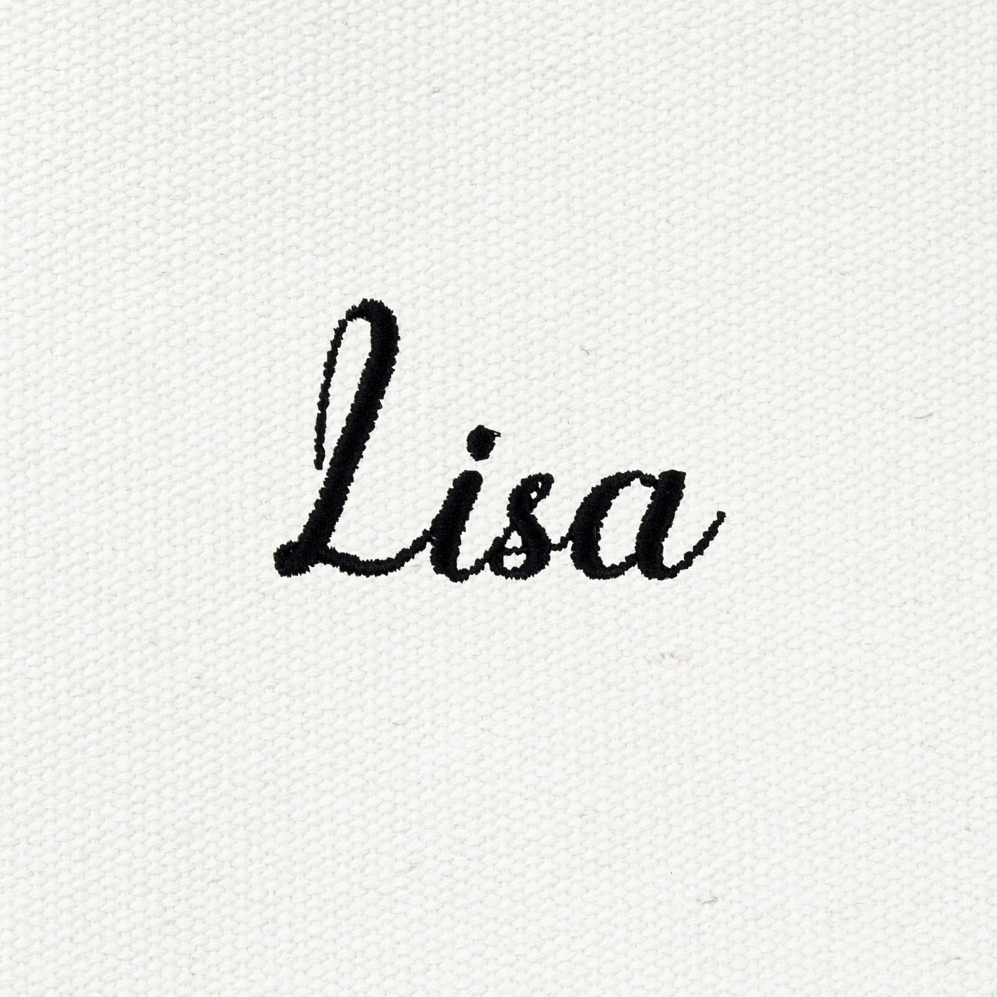 DALIX Womens Custom Monogrammed Names Premium Embroidered Tote Bag Abigail Lisa