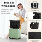 Tote Bag for Women, Lightweight Puffy Tote Bag with Compartments Shoulder Bag Handbag for Travel, Work, Gym | Lightweight, Puffy, Quilted, for Travel, Work
