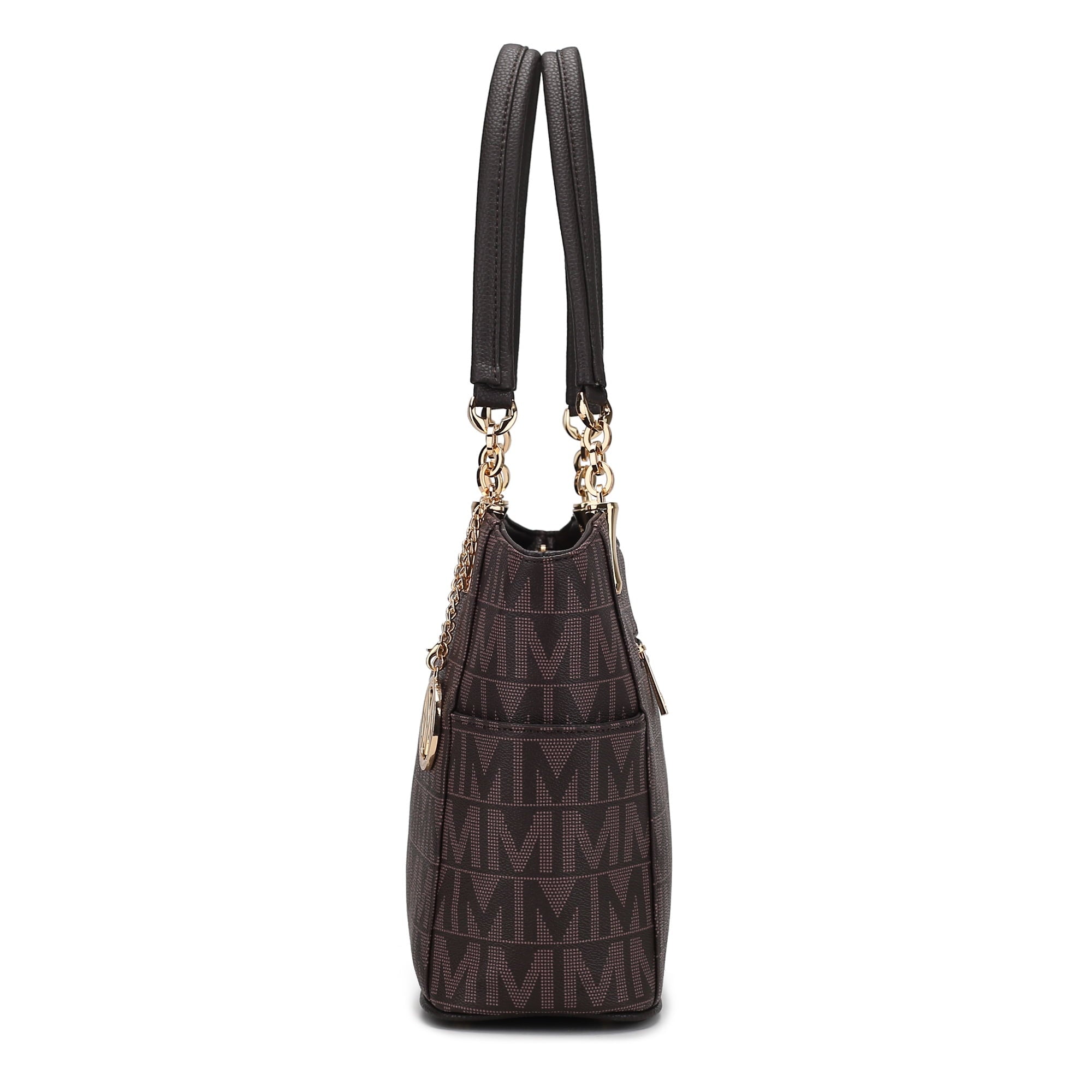 MKF Collection Braylee M Signature Women's Tote Bag, Functional Purse Handbag by Mia K - Light Blue