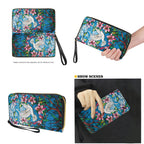 Tutolipy Dove of Peace Lily Printed Women's Shoulder Handbag,Tote Bag Portable Purse Ladies Wallet Purse,Handbag with Adjustable Strap and Zipper for Walking Travel