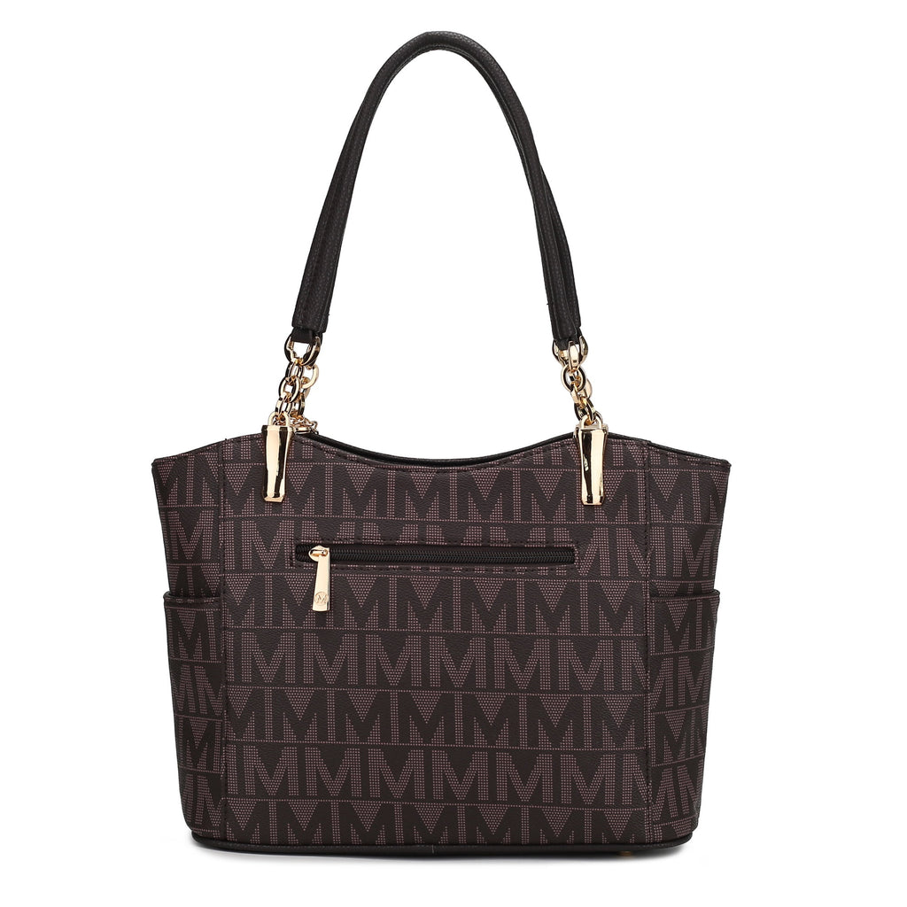 MKF Collection Braylee M Signature Women's Tote Bag, Functional Purse Handbag by Mia K - Light Blue